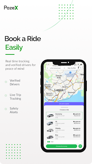 paze X - Request a ride Screenshot 3