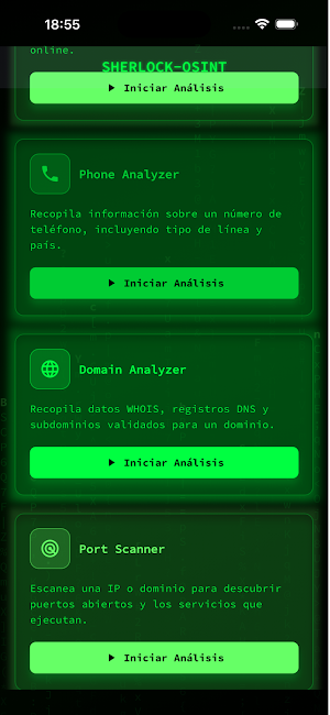 Sherlockk-OSINT Screenshot 1