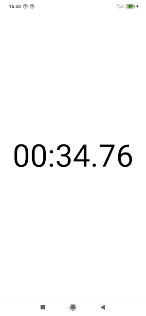 One Touch Stopwatch Screenshot 1