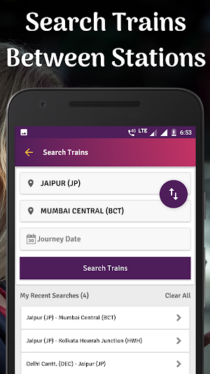 Train PNR Status, Rail Running Status, Train Info Screenshot 2