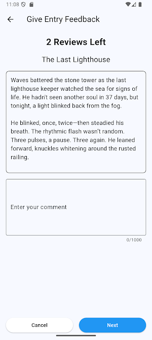 Writing Feedback Screenshot 1