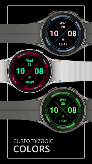 DADAM120: Digital Watch Face Screenshot 2