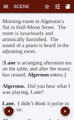 The Importance of Being Earnest - Public Domain Screenshot 0
