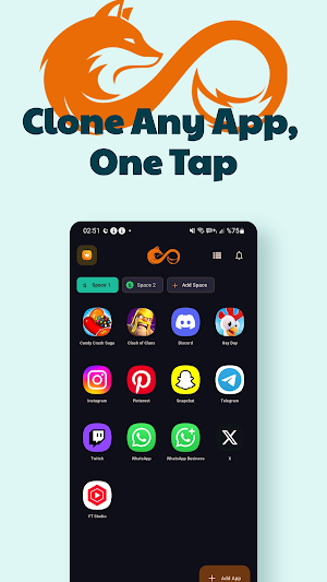 Clonify: Multiple Accounts Screenshot 0