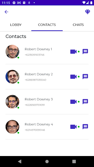 Robert Downey Jr Video Call Screenshot 1