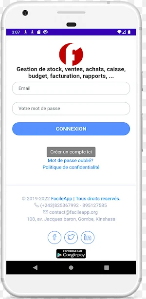 FacileApp B Screenshot 1