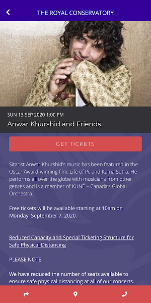 Royal Conservatory Concerts Screenshot 2