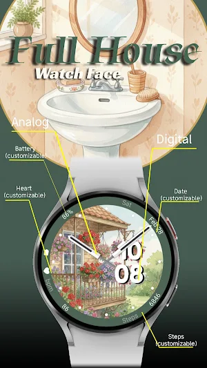 Full House - Watch Face Screenshot 2