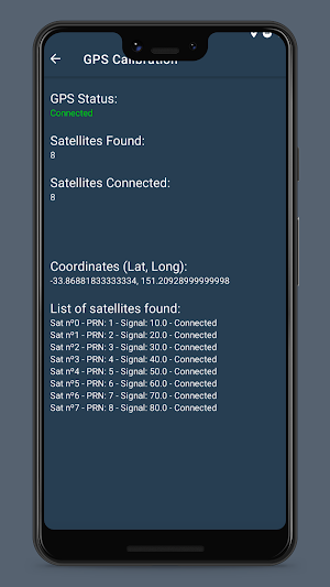 GPS Calibration Screenshot 2