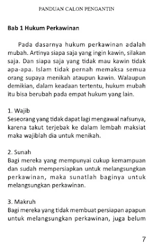 Panduan Untuk Calon Pengantin Screenshot 1