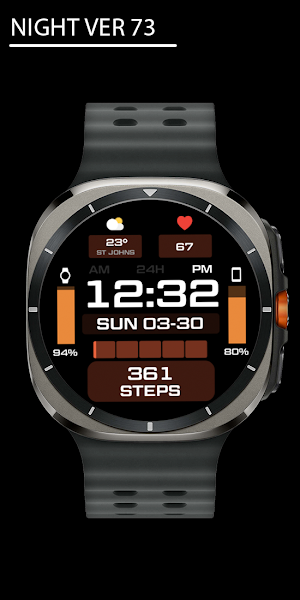 Night ver 73 - watch face Screenshot 0