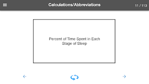 Sleep Technology Flash Cards Screenshot 2