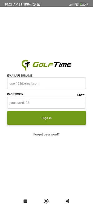 GolfTime Screenshot 1