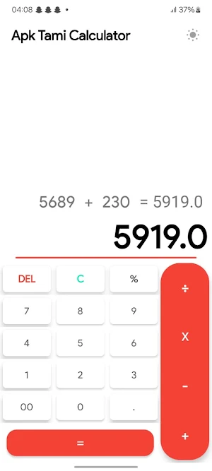 Apk Tami Calculator Screenshot 0