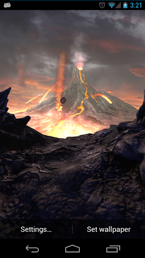 Volcano 3D Live Wallpaper Screenshot 2
