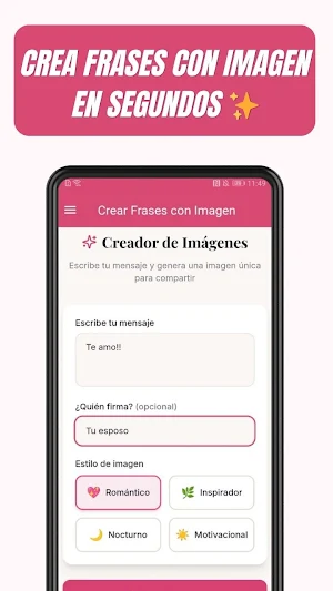 Crear Frases con Imagen Screenshot 0