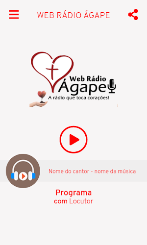 Web Rádio Ágape Screenshot 0