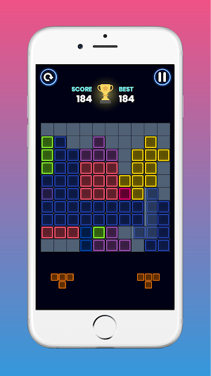 Tetra! Glow Block Puzzle Screenshot 1