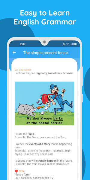 English Grammar Test Screenshot 1