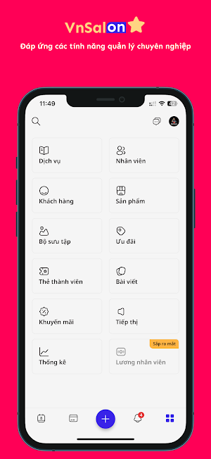 VnSalon: Quản lý Salon, Spa Screenshot 2