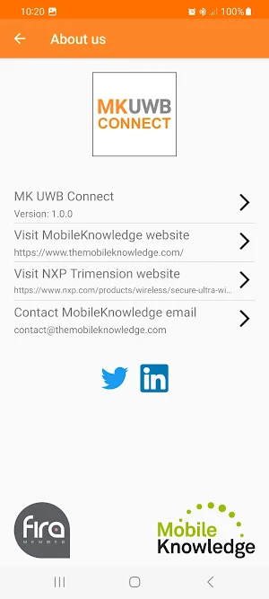 MK UWB Connect Screenshot 3