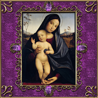 Virgin Mary Lilac Go Locker theme