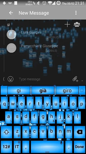 Keyboard Theme Led Blue Screenshot 2