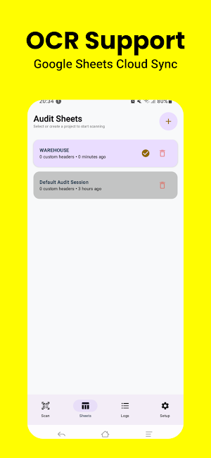 Barcode Scanner to Sheet Screenshot 3