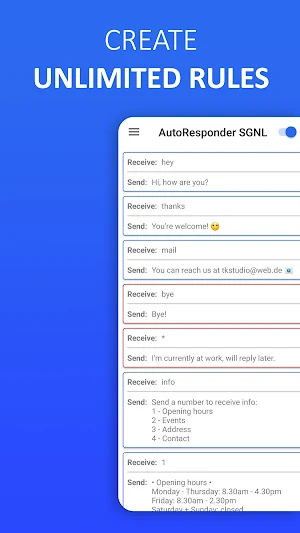 AutoResponder for Signal - Auto Reply Bot Screenshot 2