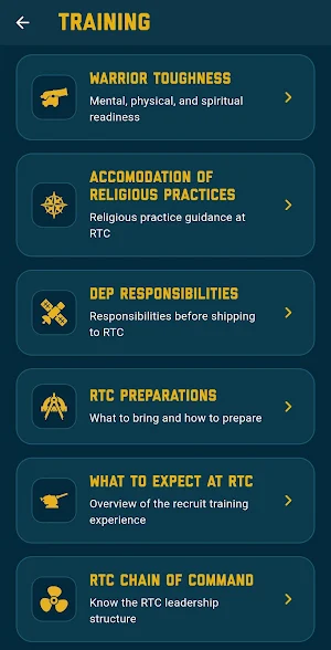 NavyCRF DEP Guide Screenshot 0