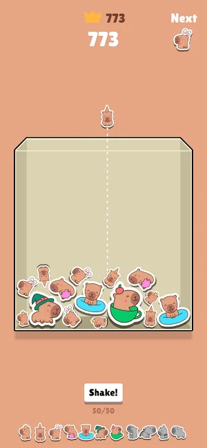 Capybara Go: Puzzle Drop Game Screenshot 0