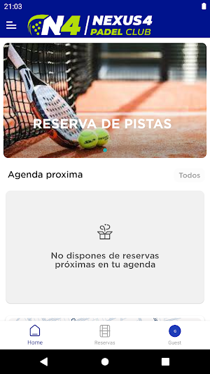 NEXUS 4 PADEL CLUB Screenshot 1