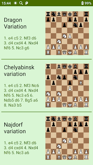Combinations in the Sicilian Defense (free) Screenshot 2