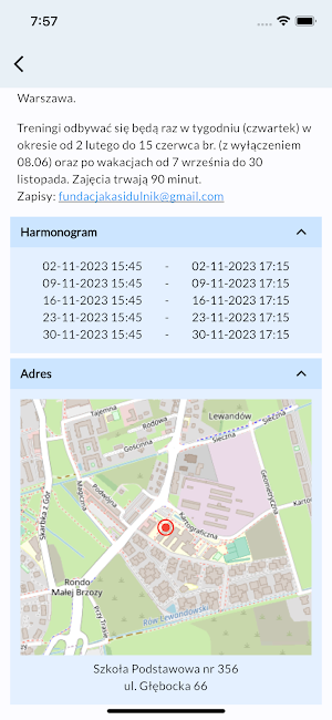 Wydarzenia Warszawa Screenshot 2