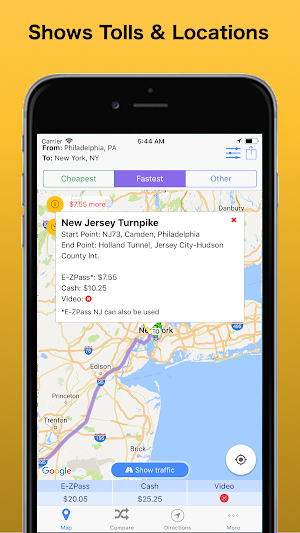 Trip & Toll Calculator - car truck Free | Tollguru Screenshot 1