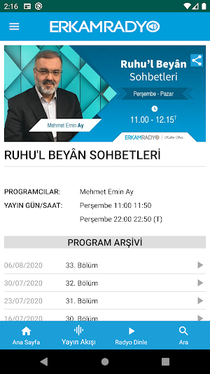 Erkam Radyo Screenshot 3