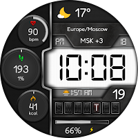 Digital BADUK DHS14 Watch face