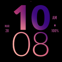 Purple Large Watch Face