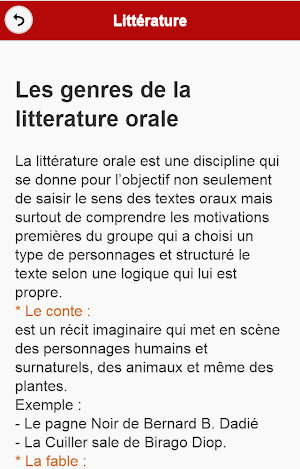 Cours de Littérature Screenshot 1