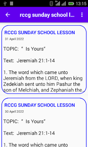 RCCG Sunday School Lesson Screenshot 2
