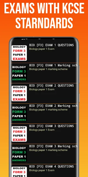 Form 3 Biology Exams + Answers Screenshot 3