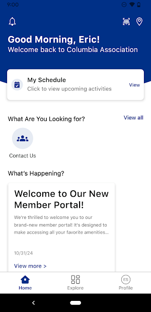 Columbia Association Screenshot 1
