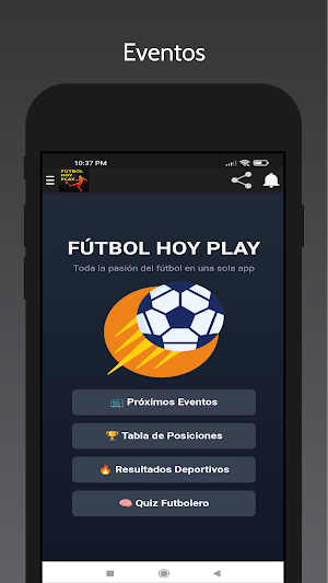 FÚTBOL HOY PLAY Screenshot 1