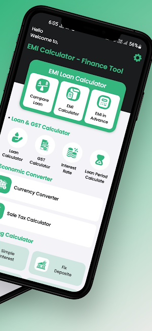 EMI Calculator - Finance Tool Screenshot 1