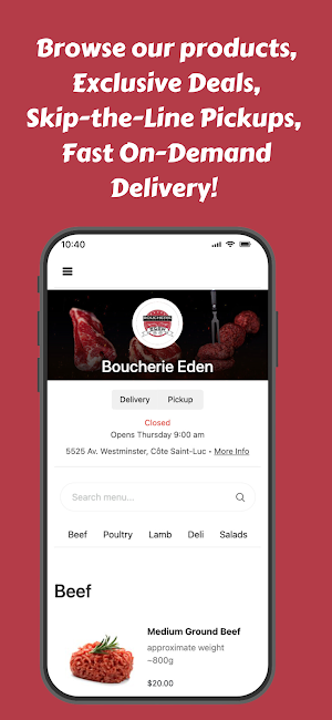Eden Boucherie Screenshot 3