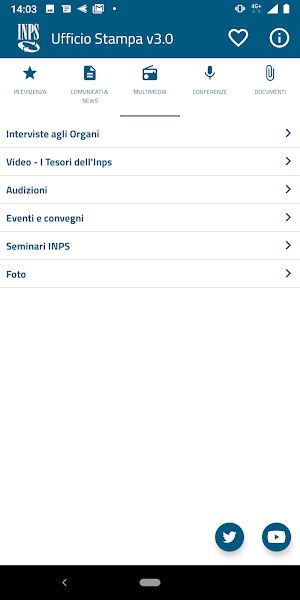 Ufficio Stampa INPS Screenshot 2