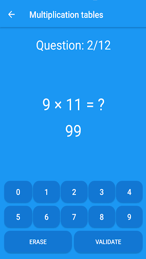 Learn multiplication tables Screenshot 3