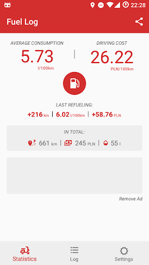 Motorcycle Fuel Log - Mileage tracker Screenshot 0