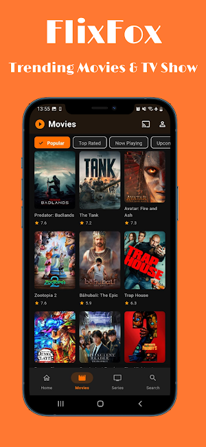 FlixFox: HD Movies & Series Screenshot 1