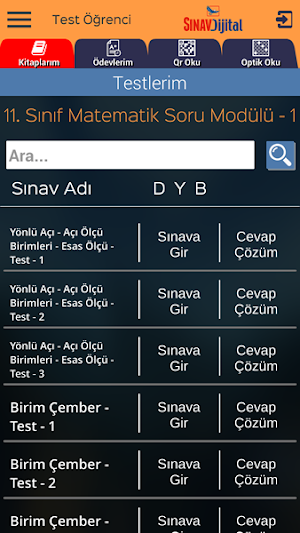 Sınav Dijital Öğrenci Screenshot 1